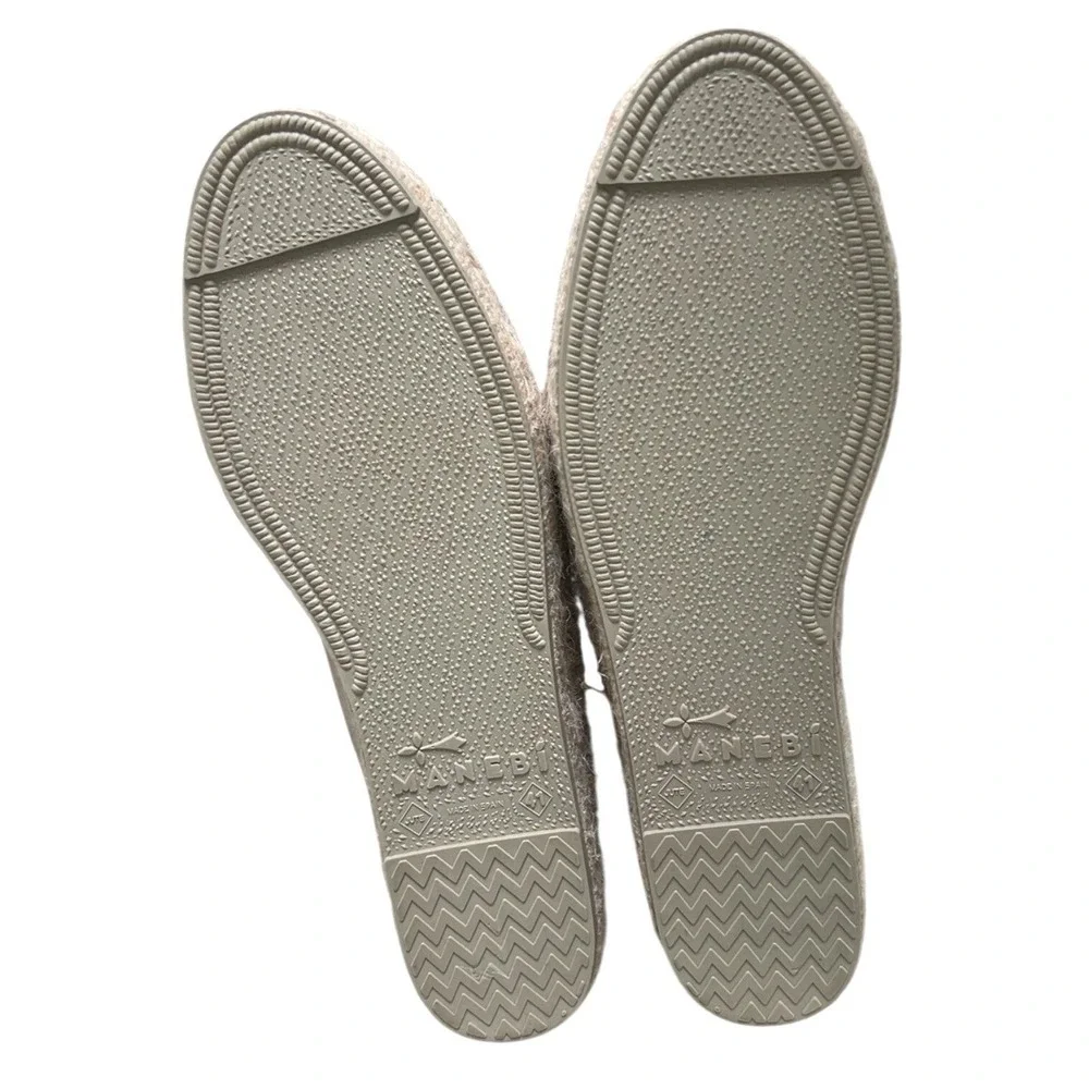 RARE Manebi Suede Espadrilles Evil Eye Design - Pristine condition SZ: 41  US 11